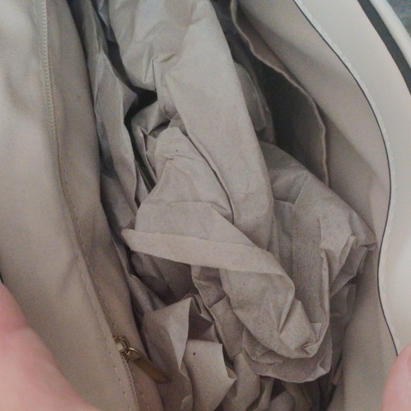 NWT Soulfina White Convertible Backpack with Leopard Print Sanitizer Holder - Picture 7 of 10